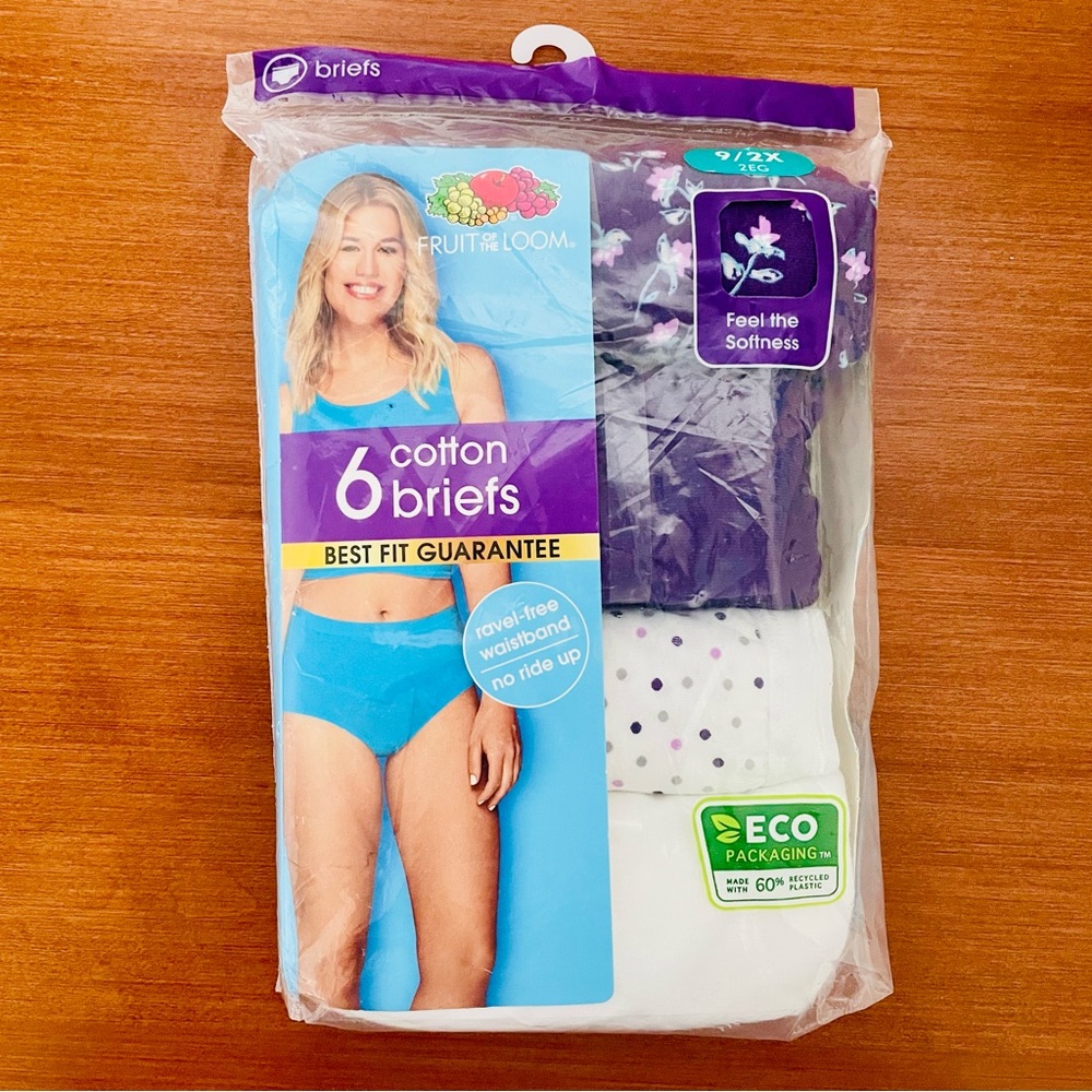 Fruit of the Loom Cotton Briefs 4 Pack 100% Cotton